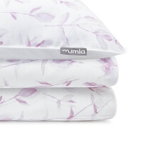 Mumla Baumwoll-Bettwäsche Rosa Lichtung Blumen