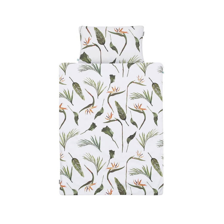 Mumla Baumwoll-Bettwäsche Papageienblume Kinder Strelizie