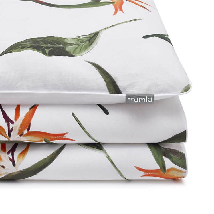 Baumwoll-Bettwäsche Paradiesvogelblume Strelizienblüte Kinder