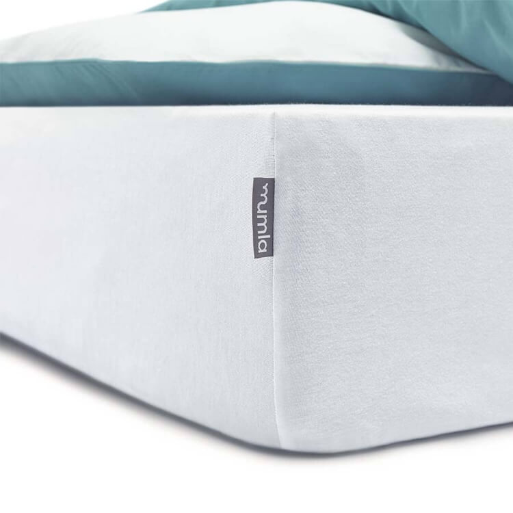 Mumla Jersey Spannbettlaken in Weiß