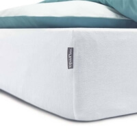 Mumla Jersey Spannbettlaken in Weiß