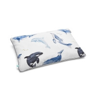 Mumla Kissenbezug Wale & Delfine aus Baumwolle