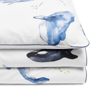 Baumwoll-Bettwäsche Wale & Delfine von Mumla