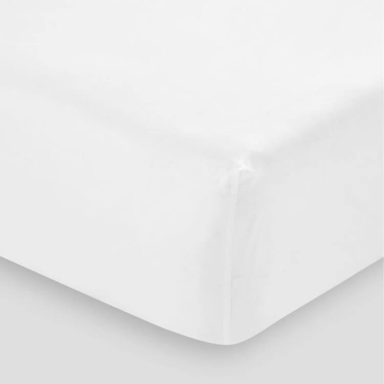 HOP Design Spannbettlaken Pure Premium weiß Baumwollsatin