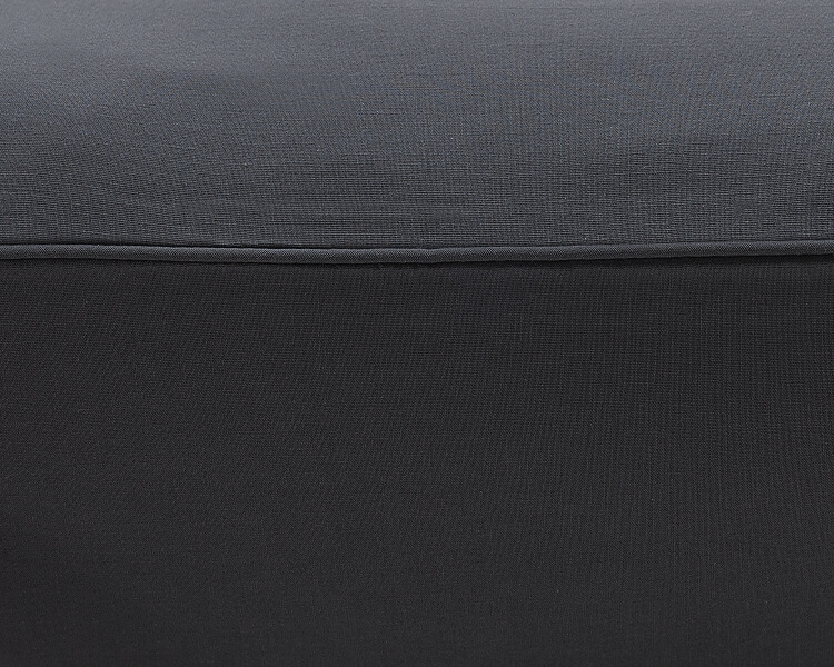 Baumwoll-Bettwäsche in dunkelgrau uni Farbe