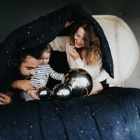 Hayka Sternen Kinderbettwäsche von Foonka