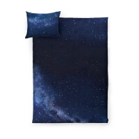 Dunkelblaue Sternenhimmel Bettwäsche von HAYKA