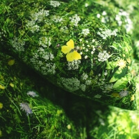 Greenery Bettwäsche Alpenwiese Hayka von Foonka