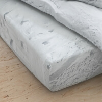 Schnee Spannbettlaken Hayka von Foonka