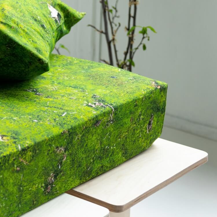 Jersey Spannbettlaken Moos Optik Hayka von Foonka