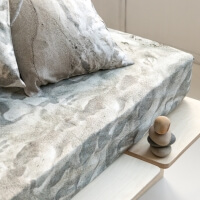 Ostseestrand Spannbettlaken Sand Design Hayka von Foonka