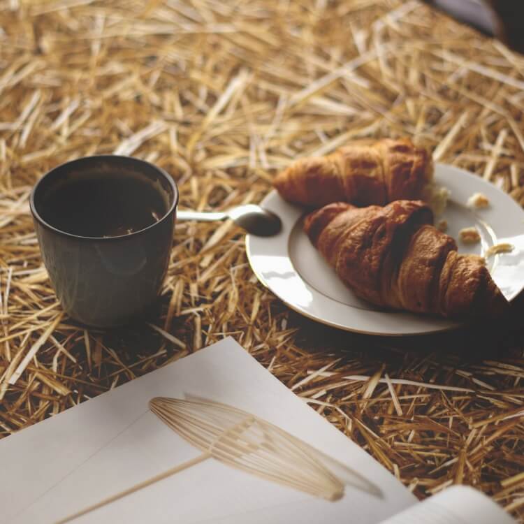 Natürliche Tischdecke Stroh Design Foonka