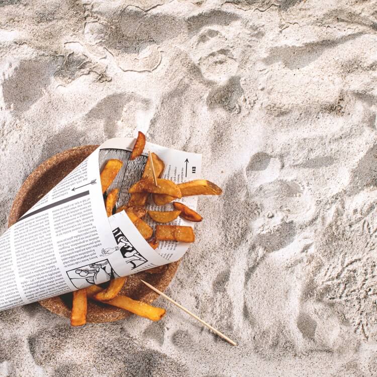 Baltikum Sandstrand Tischdecke Foonka