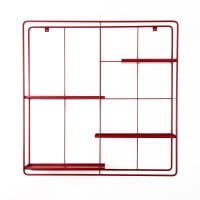 Bujnie M:OD Square Wand-Pflanzenhalter Metall rot