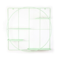 Bujnie M:OD Round Wand-Pflanzenhalter Metall grün